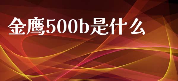 金鹰500b是什么_https://m.sdyuehang.cn_恒指直播_第1张