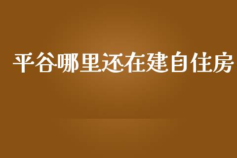 平谷哪里还在建自住房_https://m.sdyuehang.cn_恒指直播_第1张