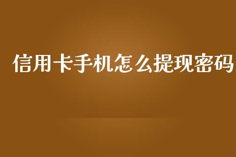 信用卡手机怎么提现密码_https://m.sdyuehang.cn_德指直播室_第1张