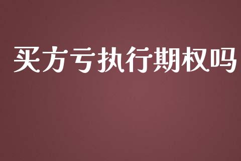 买方亏执行期权吗_https://m.sdyuehang.cn_恒指直播_第1张