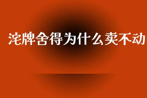 沱牌舍得为什么卖不动_https://m.sdyuehang.cn_恒指直播_第1张