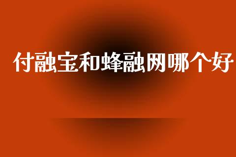 付融宝和蜂融网哪个好_https://m.sdyuehang.cn_纳指直播喊单_第1张