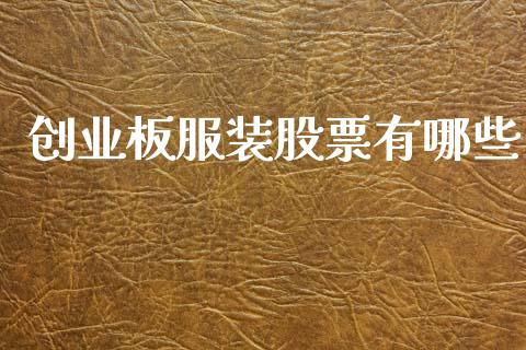 创业板服装股票有哪些_https://m.sdyuehang.cn_德指直播室_第1张