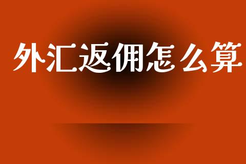 外汇返佣怎么算_https://m.sdyuehang.cn_国际期货恒指直播间_第1张