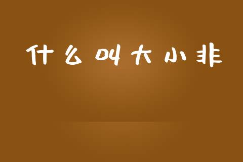 什么叫大小非_https://m.sdyuehang.cn_纳指直播喊单_第1张