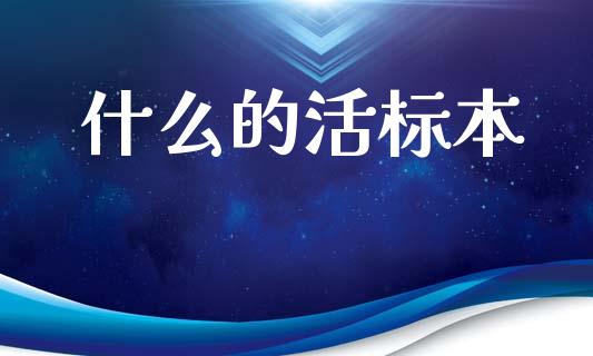 什么的活标本_https://m.sdyuehang.cn_国际期货恒指直播间_第1张