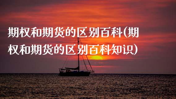 期权和期货的区别百科(期权和期货的区别百科知识)_https://m.sdyuehang.cn_恒指直播_第1张