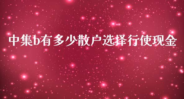 中集b有多少散户选择行使现金_https://m.sdyuehang.cn_国际期货恒指直播间_第1张