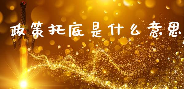 政策托底是什么意思_https://m.sdyuehang.cn_国际期货恒指直播间_第1张