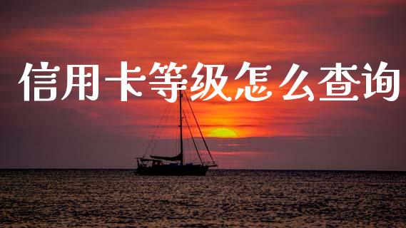 信用卡等级怎么查询_https://m.sdyuehang.cn_国际期货恒指直播间_第1张