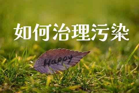 如何治理污染_https://m.sdyuehang.cn_恒指直播_第1张