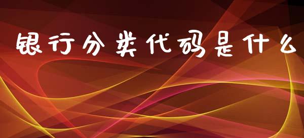 银行分类代码是什么_https://m.sdyuehang.cn_纳指直播喊单_第1张