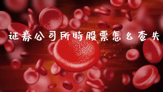 证券公司所特股票怎么查失_https://m.sdyuehang.cn_纳指直播喊单_第1张