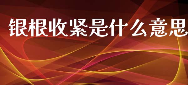 银根收紧是什么意思_https://m.sdyuehang.cn_德指直播室_第1张