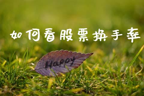 如何看股票换手率_https://m.sdyuehang.cn_恒指直播_第1张