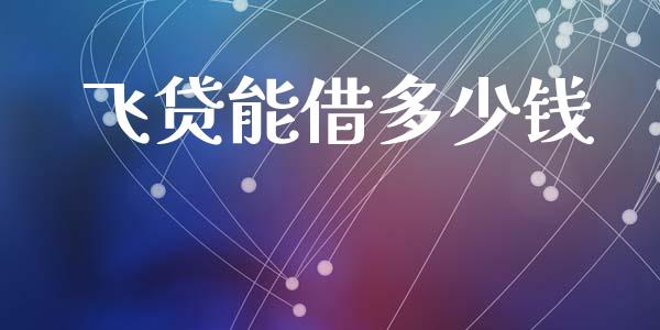 飞贷能借多少钱_https://m.sdyuehang.cn_德指直播室_第1张