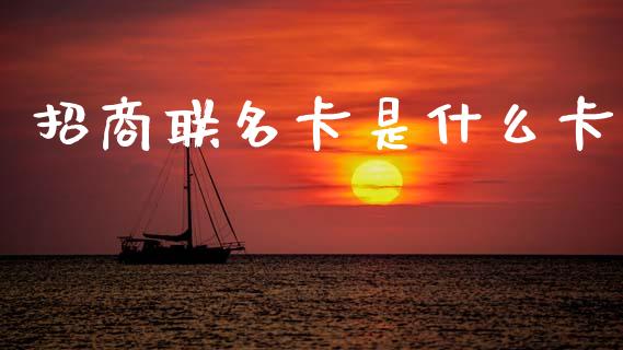 招商联名卡是什么卡_https://m.sdyuehang.cn_恒指直播_第1张