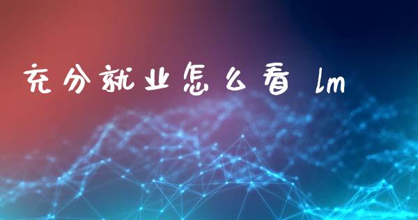 充分就业怎么看 lm_https://m.sdyuehang.cn_恒指直播_第1张
