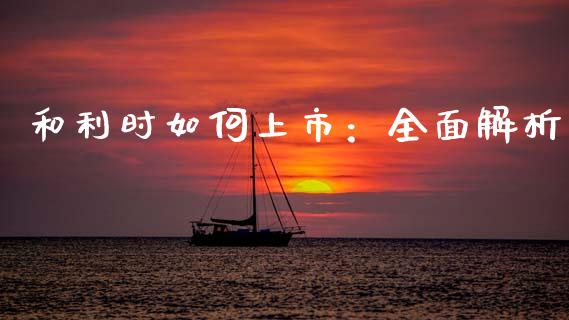 和利时如何上市：全面解析_https://m.sdyuehang.cn_德指直播室_第1张