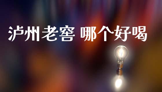 泸州老窖 哪个好喝_https://m.sdyuehang.cn_德指直播室_第1张