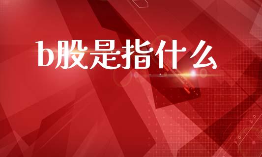 b股是指什么_https://m.sdyuehang.cn_德指直播室_第1张