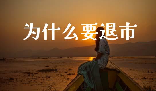 为什么要退市_https://m.sdyuehang.cn_纳指直播喊单_第1张