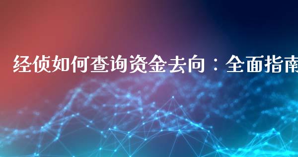经侦如何查询资金去向：全面指南_https://m.sdyuehang.cn_国际期货恒指直播间_第1张