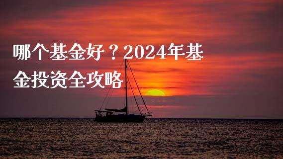 哪个基金好？2024年基金投资全攻略_https://m.sdyuehang.cn_国际期货恒指直播间_第1张