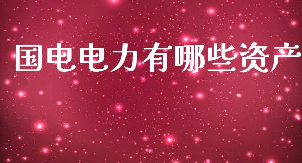 国电电力有哪些资产_https://m.sdyuehang.cn_国际期货恒指直播间_第1张