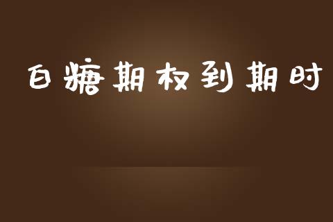 白糖期权到期时_https://m.sdyuehang.cn_国际期货恒指直播间_第1张
