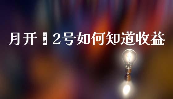 月开鑫2号如何知道收益_https://m.sdyuehang.cn_国际期货恒指直播间_第1张