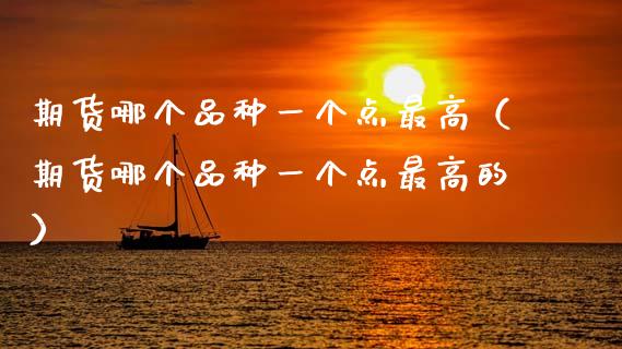 期货哪个品种一个点最高（期货哪个品种一个点最高的）_https://m.sdyuehang.cn_德指直播室_第1张