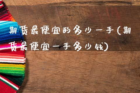 期货最便宜的多少一手(期货最便宜一手多少钱)_https://m.sdyuehang.cn_纳指直播喊单_第1张