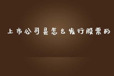 上市公司是怎么发行股票的_https://m.sdyuehang.cn_纳指直播喊单_第1张