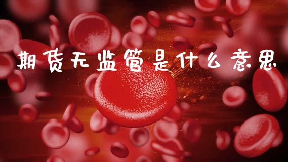 期货无监管是什么意思_https://m.sdyuehang.cn_恒指直播_第1张
