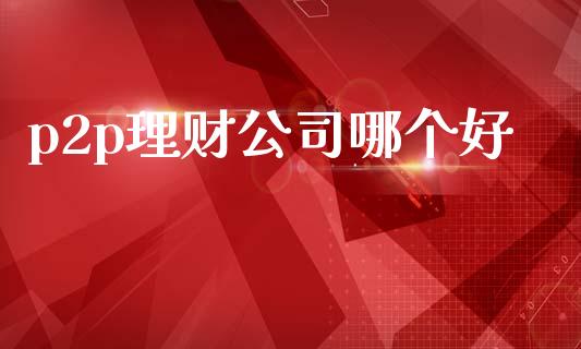 p2p理财公司哪个好_https://m.sdyuehang.cn_恒指直播_第1张