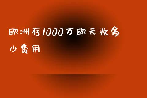 欧洲存1000万欧元收多少费用_https://m.sdyuehang.cn_恒指直播_第1张