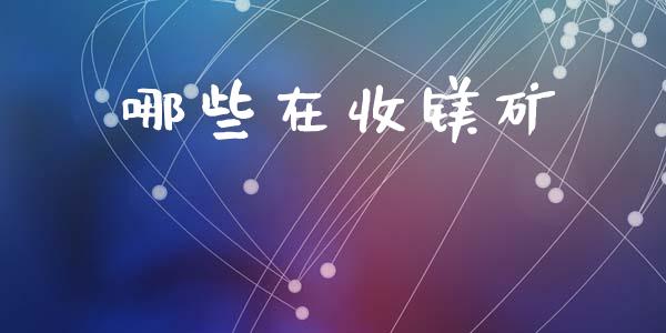 哪些在收镁矿_https://m.sdyuehang.cn_国际期货恒指直播间_第1张