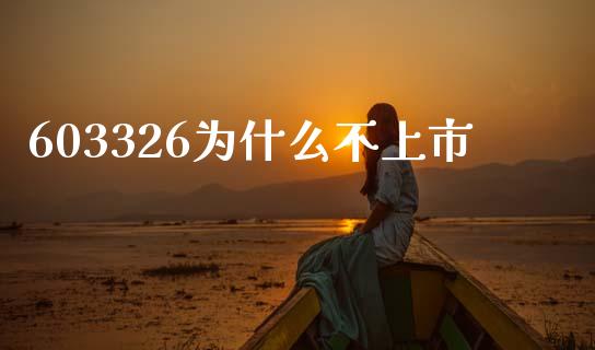 603326为什么不上市_https://m.sdyuehang.cn_纳指直播喊单_第1张