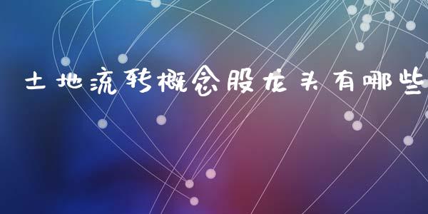 土地流转概念股龙头有哪些_https://m.sdyuehang.cn_国际期货恒指直播间_第1张
