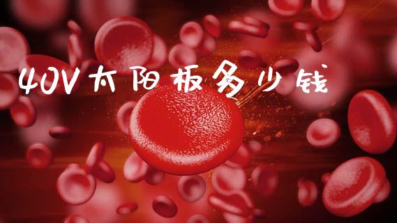 40V太阳板多少钱_https://m.sdyuehang.cn_国际期货恒指直播间_第1张