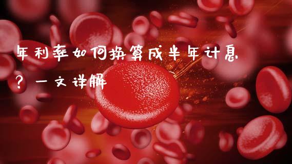年利率如何换算成半年计息？一文详解_https://m.sdyuehang.cn_纳指直播喊单_第1张