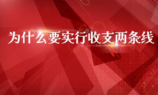 为什么要实行收支两条线_https://m.sdyuehang.cn_国际期货恒指直播间_第1张