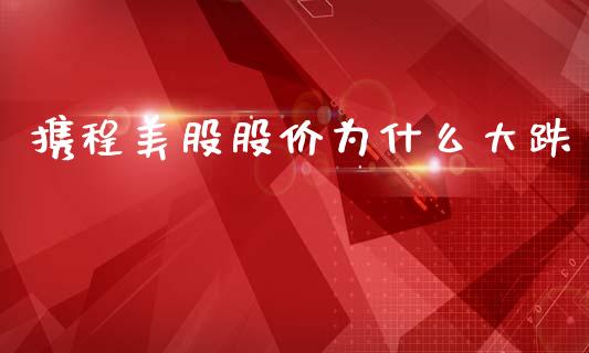 携程美股股价为什么大跌_https://m.sdyuehang.cn_恒指直播_第1张