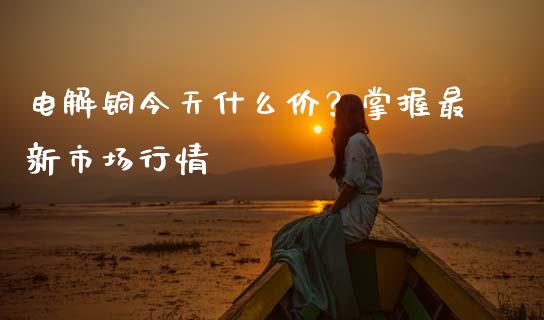 电解铜今天什么价？掌握最新市场行情_https://m.sdyuehang.cn_德指直播室_第1张