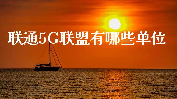 联通5G联盟有哪些单位_https://m.sdyuehang.cn_纳指直播喊单_第1张