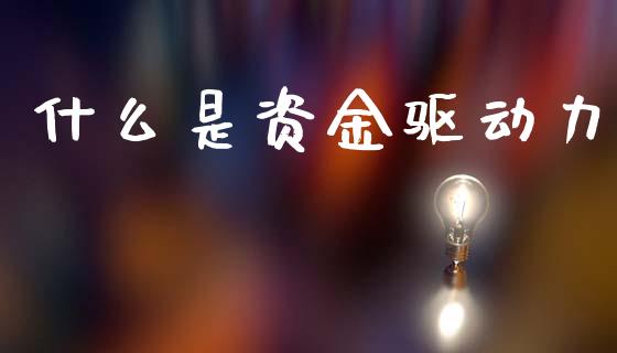 什么是资金驱动力_https://m.sdyuehang.cn_德指直播室_第1张