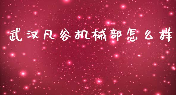 武汉凡谷机械部怎么样_https://m.sdyuehang.cn_国际期货恒指直播间_第1张