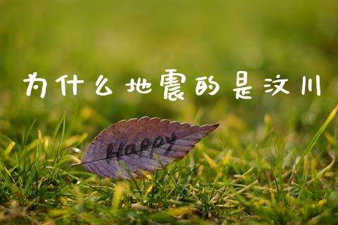 为什么地震的是汶川_https://m.sdyuehang.cn_德指直播室_第1张