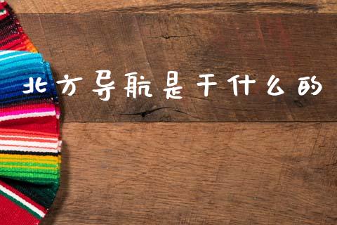 北方导航是干什么的_https://m.sdyuehang.cn_纳指直播喊单_第1张